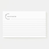 Aangepaste gepersonaliseerde bekleed 3M Post-it® n Notes (Voorkant)
