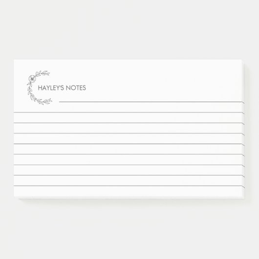 Aangepaste gepersonaliseerde bekleed 3M Post-it® n Notes (Voorkant)