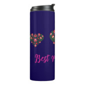 Aangepaste gepersonaliseerde Best Mum Ever Script Thermosbeker (Gedraaid links)