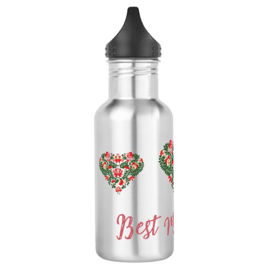 Aangepaste gepersonaliseerde Best Mum Ever Script Waterfles (Links)