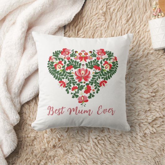 Aangepaste gepersonaliseerde Beste moeder ooit Scr Kussen (Deken)