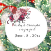 Aangepaste gepersonaliseerde betrokken keramisch ornament