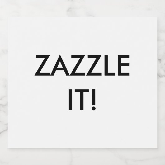 Aangepaste gepersonaliseerde Bierfles Label Blank Bier Etiket (Enkel label)