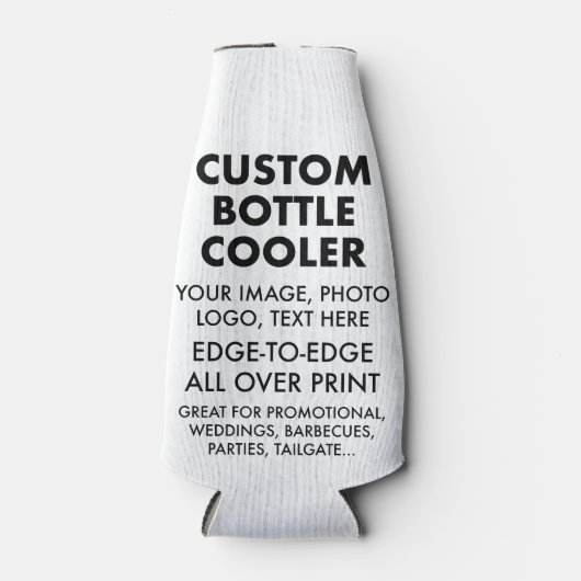 Aangepaste gepersonaliseerde bierfleskoeler Sleeve Flesjeskoeler (Voorkant)