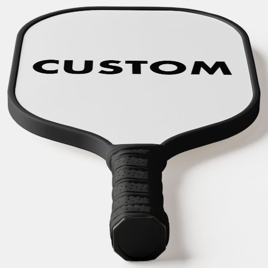 Aangepaste Gepersonaliseerde BLACK Handle Trim Car Pickleball Paddle (Laagn)