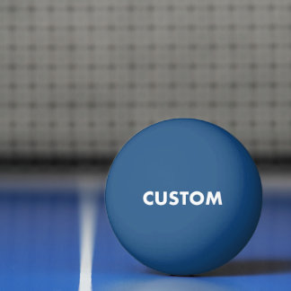 Aangepaste Gepersonaliseerde BLAUWE Tafeltennis Pingpongbal