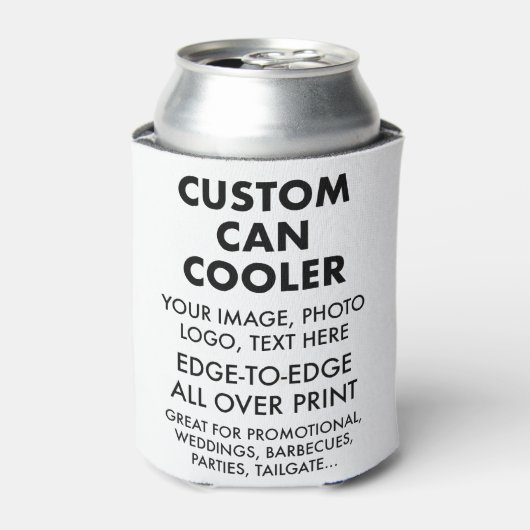 Aangepaste gepersonaliseerde blikje koeler sleeve (Blikje Voorkant)