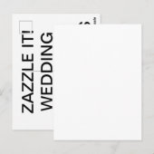 Aangepaste gepersonaliseerde bruiloft Dank u Brief Briefkaart (Voorkant / Achterkant)
