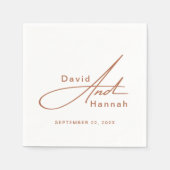 Aangepaste gepersonaliseerde bruiloft servetten me (Voorkant)