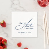 Aangepaste gepersonaliseerde bruiloft servetten me (Insitu)