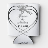 Aangepaste gepersonaliseerde bruiloft Stubby Houde Blikjeskoeler (Voorkant)