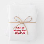 Aangepaste gepersonaliseerde cadeauverpakking, elk inpakpapier vel (In situ)