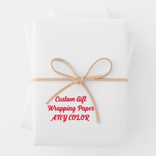 Aangepaste gepersonaliseerde cadeauverpakking, elk inpakpapier vel (In situ)