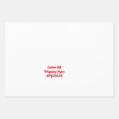 Aangepaste gepersonaliseerde cadeauverpakking, elk inpakpapier vel (Voorkant)