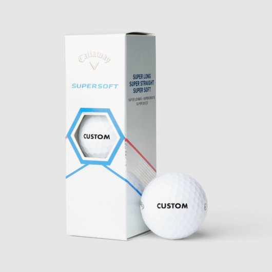 Aangepaste gepersonaliseerde Callaway SuperSoft Golfballen (Verpakking)