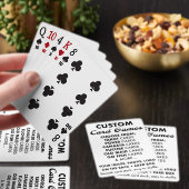 Aangepaste gepersonaliseerde CANASTA Speelkaarten  (Insitu)