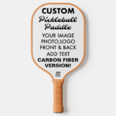 Aangepaste gepersonaliseerde CARBON FIBER PICKLEBA Pickleball Paddle (Voorkant)