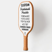 Aangepaste gepersonaliseerde CARBON FIBER PICKLEBA Pickleball Paddle (Links)
