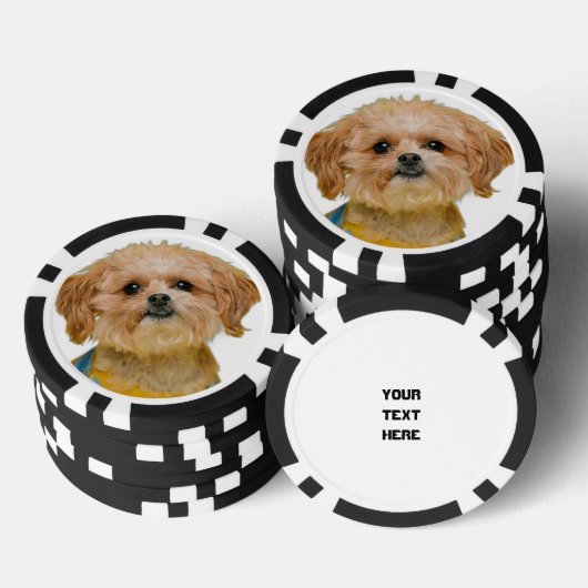 Aangepaste gepersonaliseerde casino foto poker chips (Opstapeling)