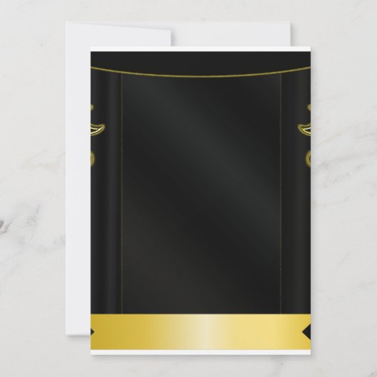 Aangepaste gepersonaliseerde ceremonie van het afs kaart (Achterkant)