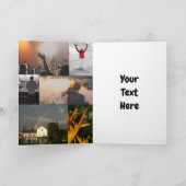 Aangepaste gepersonaliseerde Collage Foto Verjaard Kaart (Binnen)