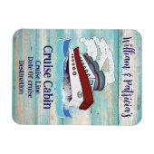 Aangepaste gepersonaliseerde Cruise Cabin Stateroo Magneet (Horizontaal)