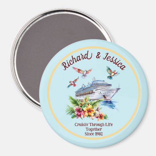 Aangepaste gepersonaliseerde Cruise Ship Cabin Sta Magneet (Voorkant / Achterkant)