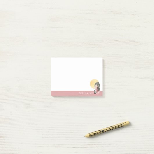 Aangepaste Gepersonaliseerde Cute Kawaii Anime Post-it® Notes (Op bureau)