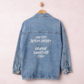 Aangepaste gepersonaliseerde denim jas - GRUNGE Fo Denim Jacket (Hangar)