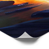 Aangepaste gepersonaliseerde digitale Waterverf Pr Poster (Hoek)