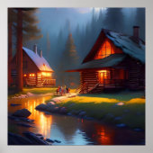 Aangepaste gepersonaliseerde digitale Waterverf Pr Poster (Voorkant)