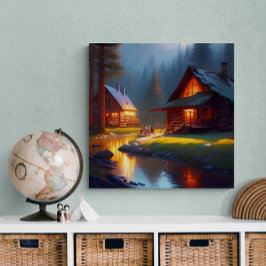 Aangepaste gepersonaliseerde digitale Waterverf Pr Poster