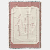 Aangepaste gepersonaliseerde Diploma Traditioneel  Deken (Voorkant Verticaal)