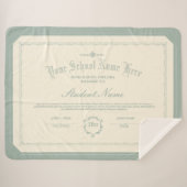 Aangepaste gepersonaliseerde Diploma Traditioneel  Sherpa Deken (Voorkant (horizontaal))