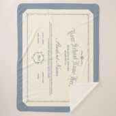 Aangepaste gepersonaliseerde Diploma Traditioneel  Sherpa Deken (Voorkant)