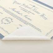 Aangepaste gepersonaliseerde Diploma Traditioneel  Sherpa Deken (3/4)