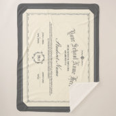Aangepaste gepersonaliseerde Diploma Traditionele  Sherpa Deken (Voorkant)