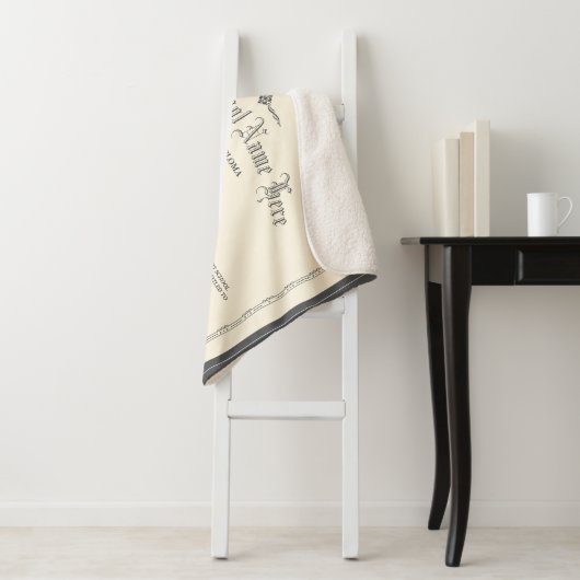 Aangepaste gepersonaliseerde Diploma Traditionele  Sherpa Deken (In situ)