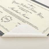 Aangepaste gepersonaliseerde Diploma Traditionele  Sherpa Deken (3/4)