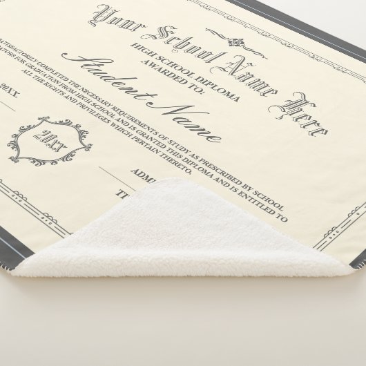 Aangepaste gepersonaliseerde Diploma Traditionele Sherpa Deken (3/4)