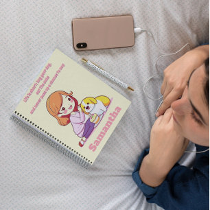 Aangepaste gepersonaliseerde Dog Puppy lover cadea Notitieboek