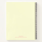 Aangepaste gepersonaliseerde Dog Puppy lover cadea Notitieboek (Achterkant)