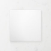 Aangepaste gepersonaliseerde drievoudige brief vou drieluik uitnodiging (Cover)