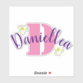 Aangepaste gepersonaliseerde duidelijke Vinyl Naam Sticker (Vel)