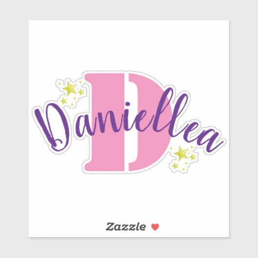 Aangepaste gepersonaliseerde duidelijke Vinyl Naam Sticker (Vel)