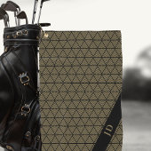 Aangepaste gepersonaliseerde Elegante Golfer Monog Golfhanddoek