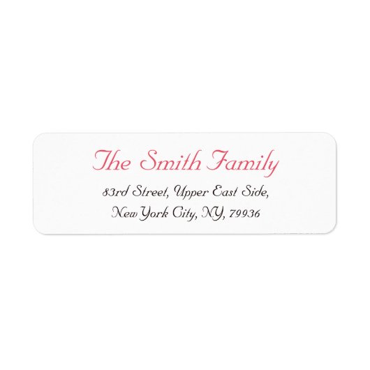 Aangepaste gepersonaliseerde elegante moderne reto etiket (Voorkant)