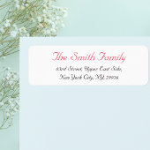 Aangepaste gepersonaliseerde elegante moderne reto etiket