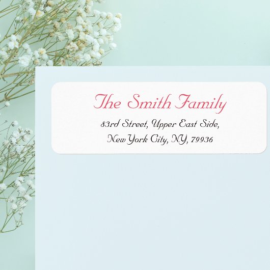 Aangepaste gepersonaliseerde elegante moderne reto etiket