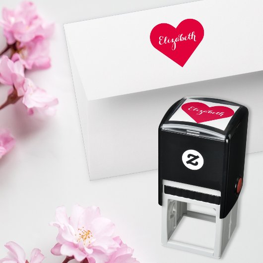 Aangepaste gepersonaliseerde elegante script naam zelfinktende stempel